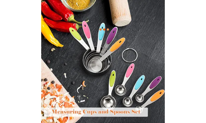 10 Piece Measuring Cups And Spoons Set