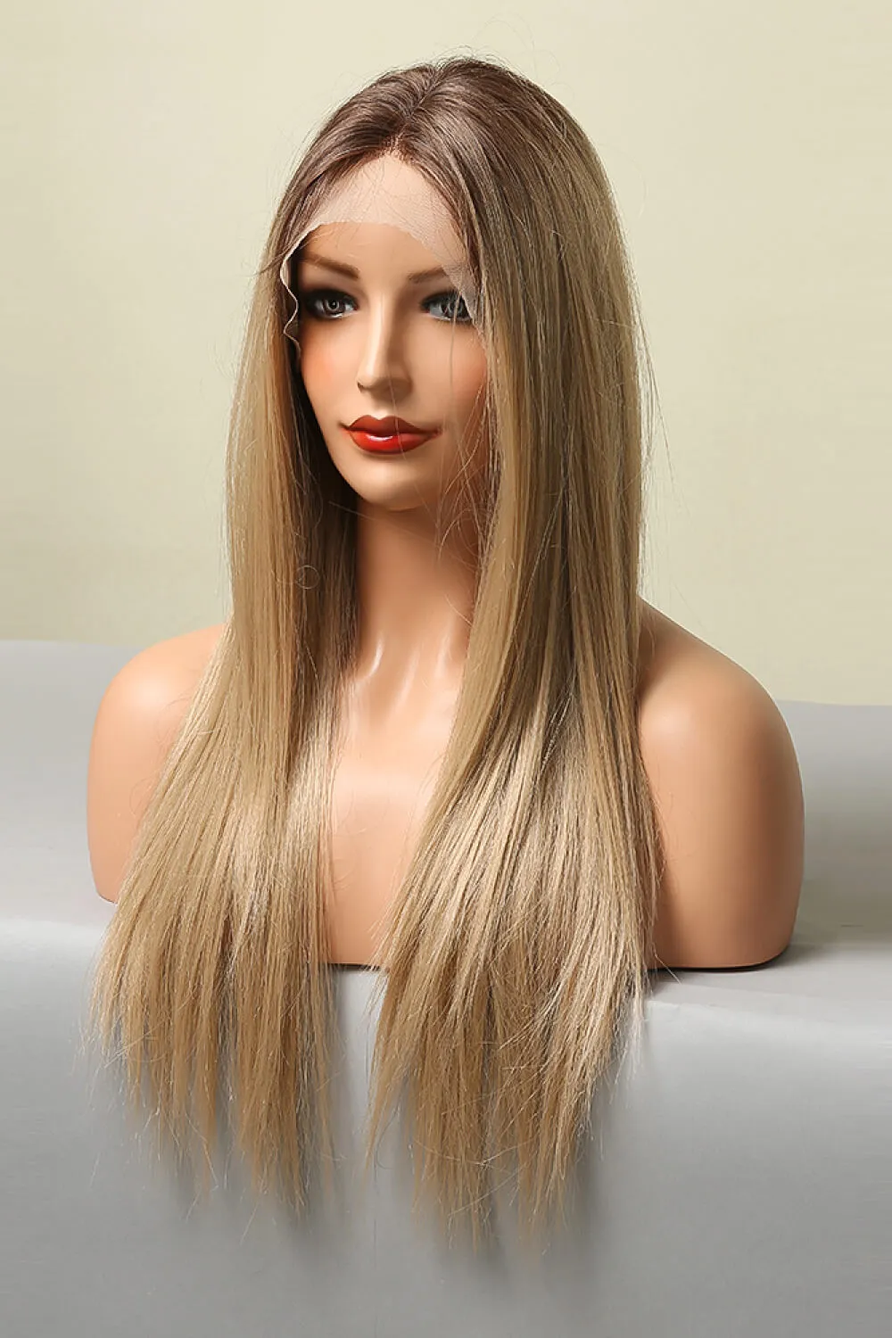 13*2" Lace Front Wigs Synthetic Long Straight 26'' 150% Density