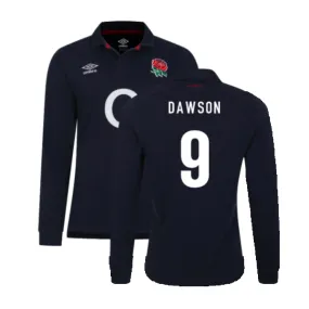 2023-2024 England Rugby Alternate LS Classic Jersey (Kids) (Dawson 9)