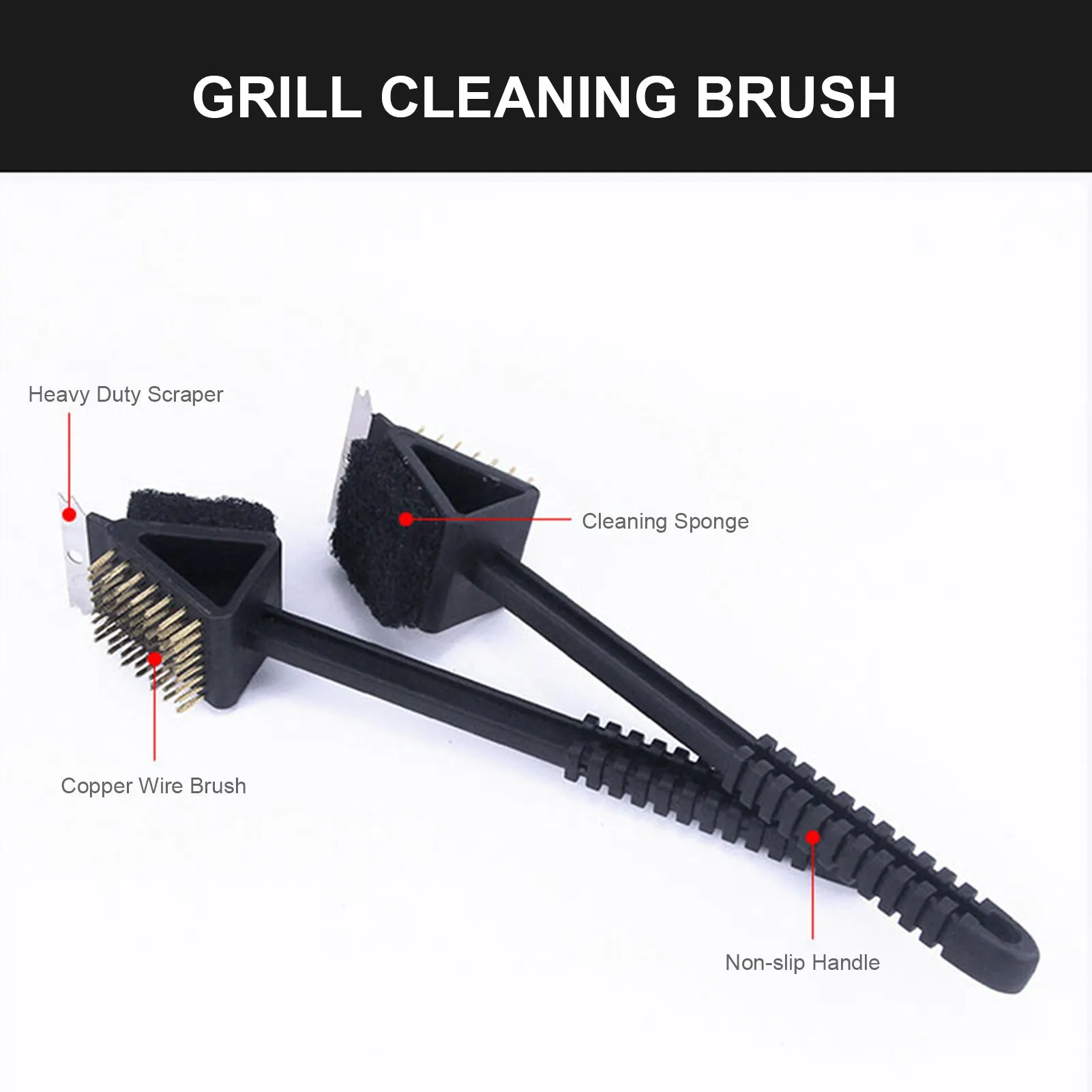 3 in 1 Grill Cleaning Brush