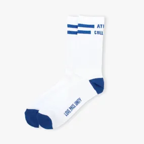 Atlas Lpu Bamboo Running Socks White