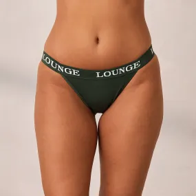 Bamboo Triangle Briefs - Pine Green