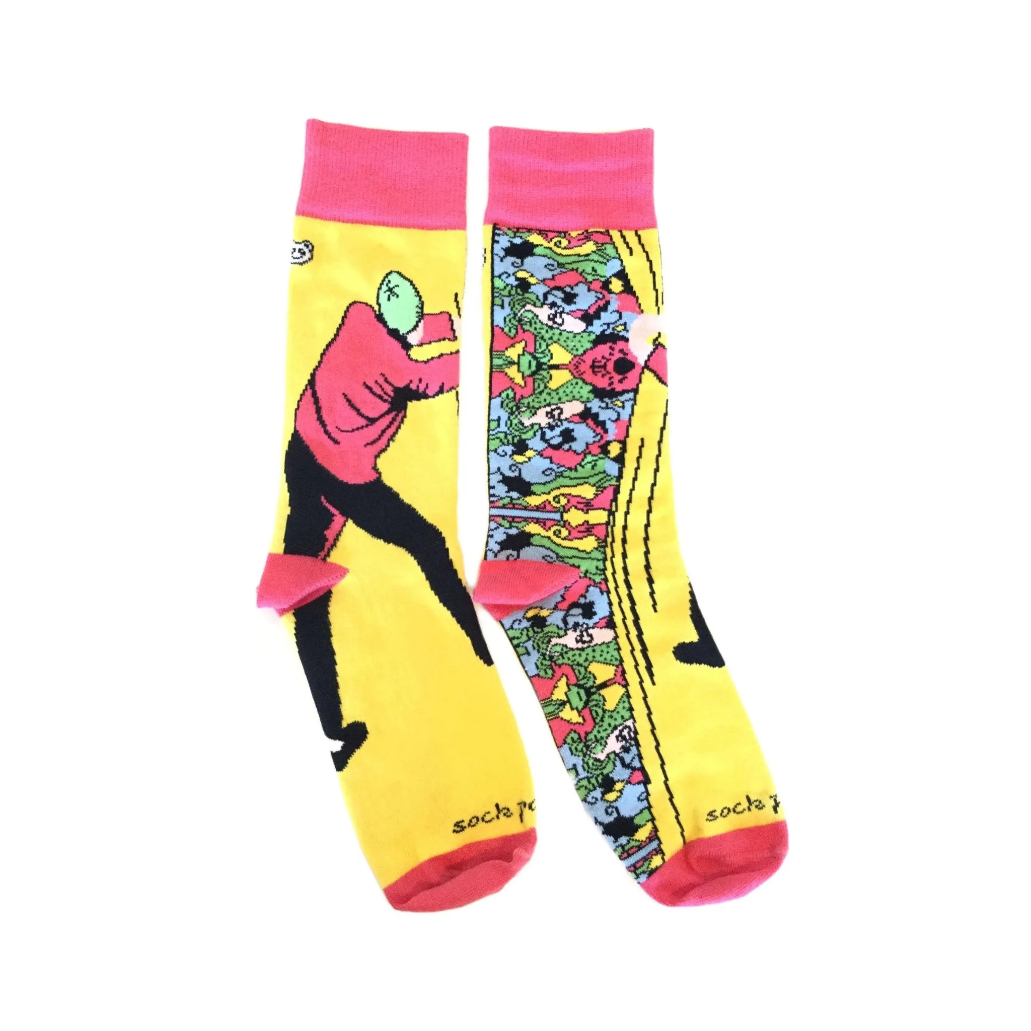 Behind the Fabric (Street Art) Socks from the Sock Panda