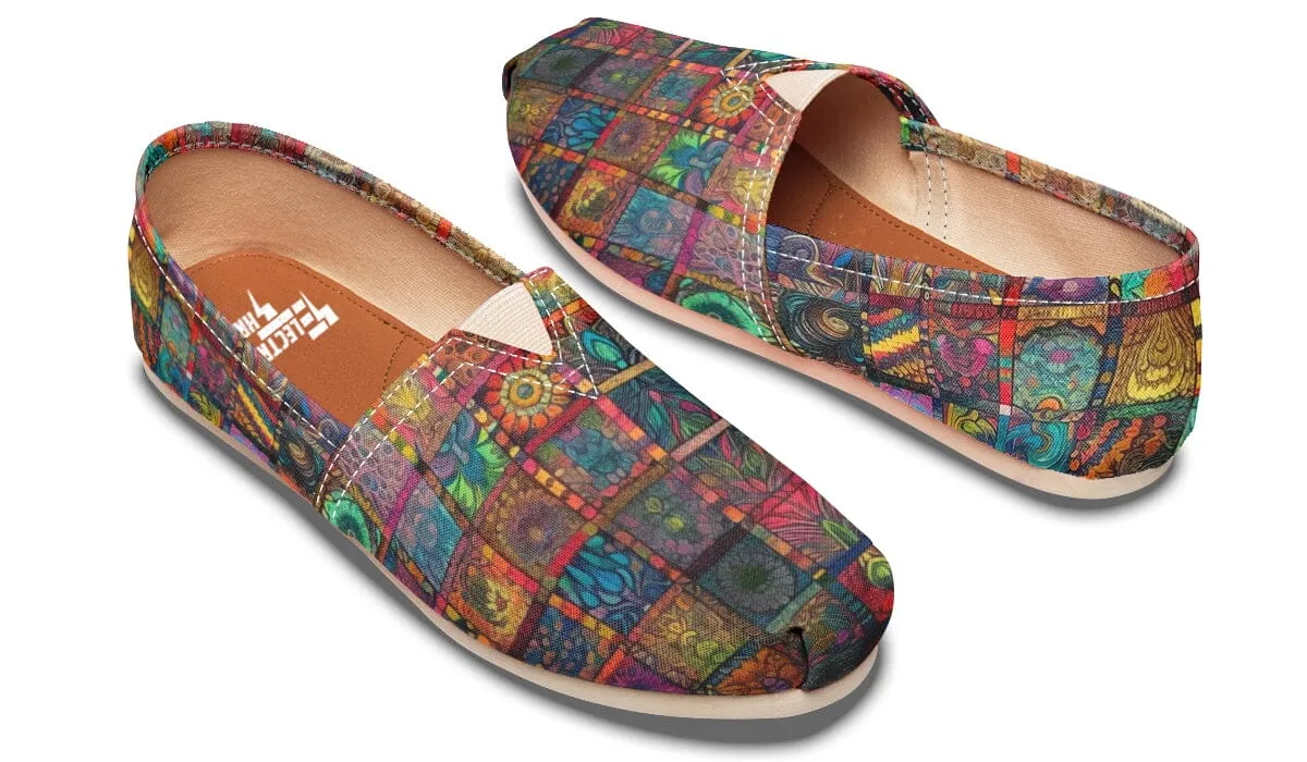 Blotter Quilt Casual Slip on Shoes