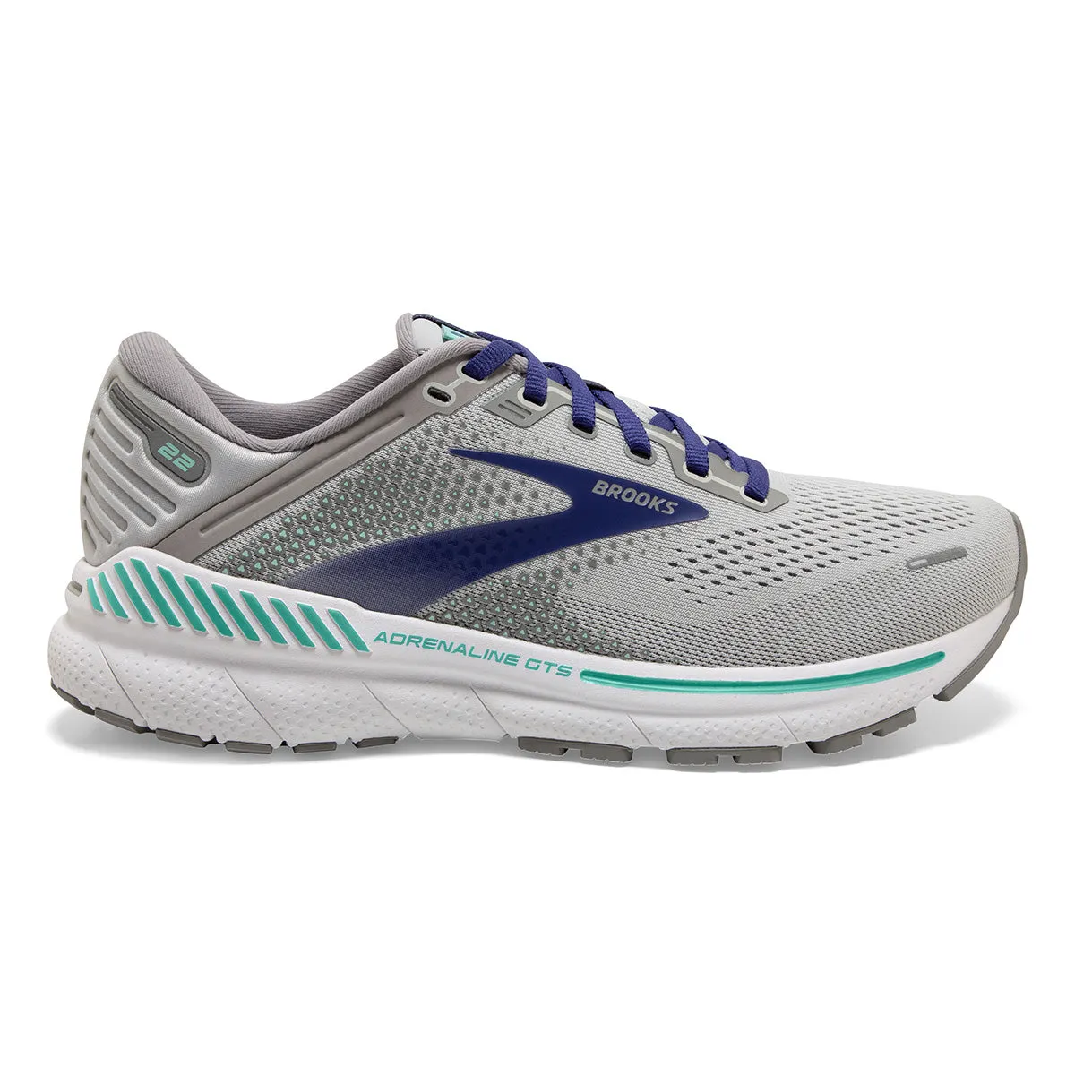 Brooks Adrenaline GTS 22 - Alloy - Blue - Green