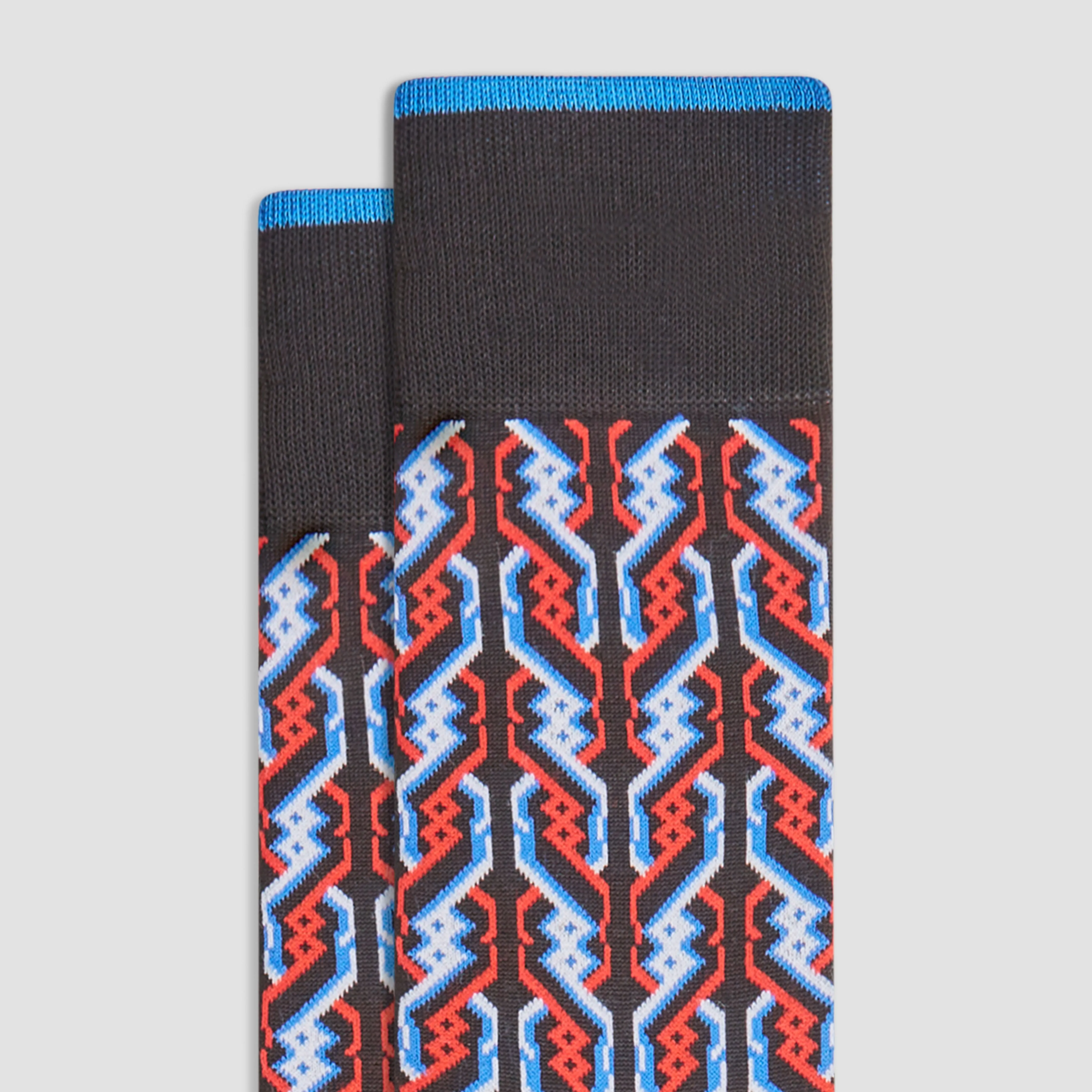 Cable Stripe Mid-Calf Socks