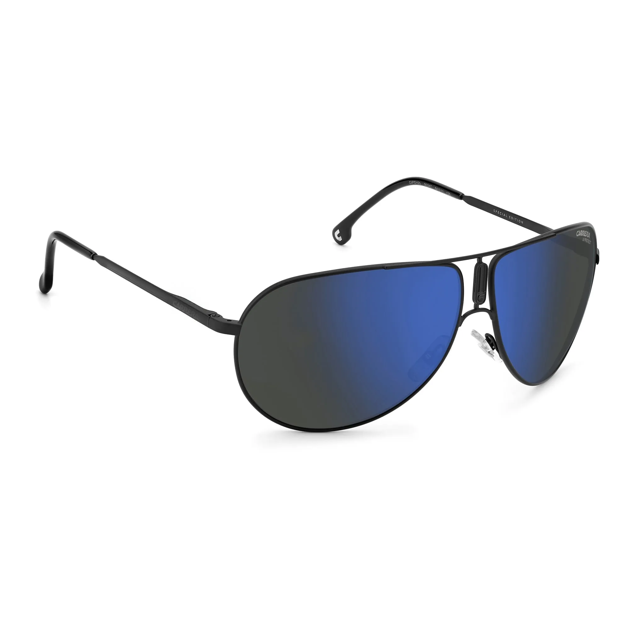 Carrera GIPSY65 003 64XT(CAR5) Unisex Matte Black Sunglasses