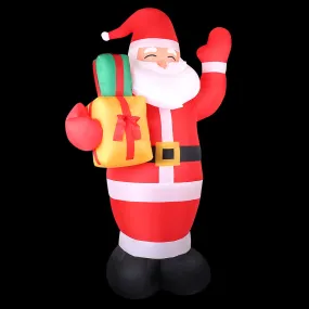 Christmas Inflatable Santa 2.4M Outdoor Xmas Decorations Lights