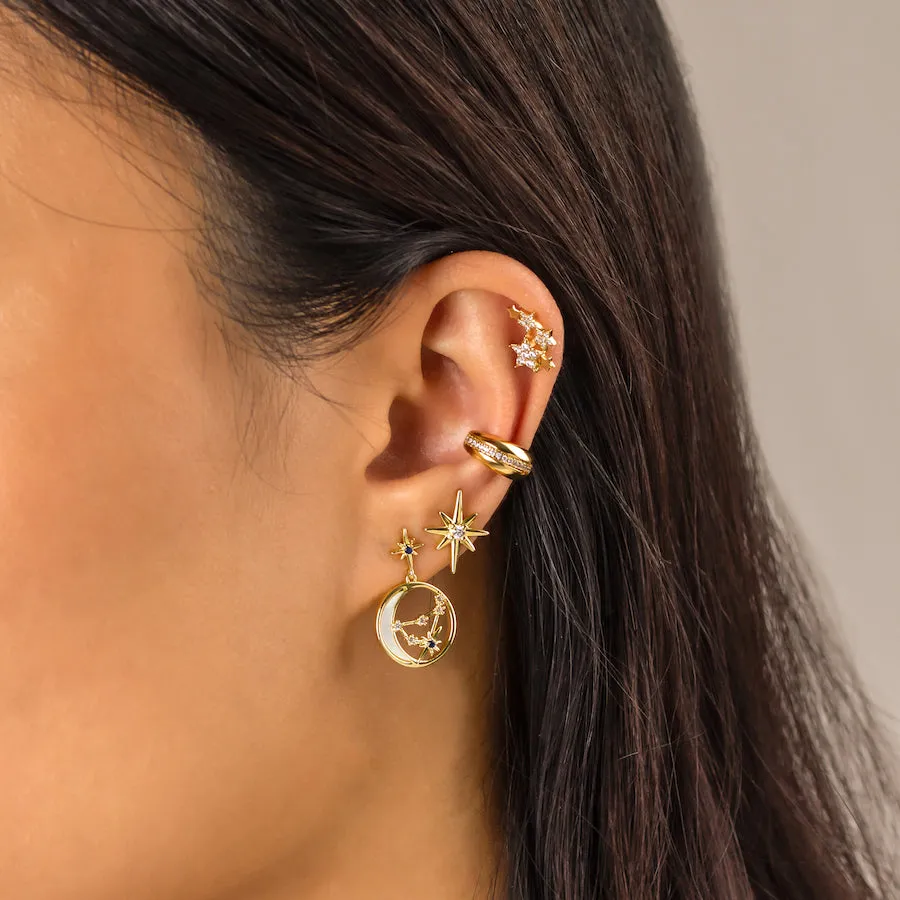 Constellation Pearl Gold Earrings