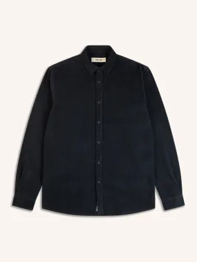 Dirleton Shirt In Navy 12W Cotton Corduroy