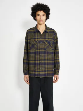 Engineered Garments Classic Shirt Navy / Olive Cotton Plaid