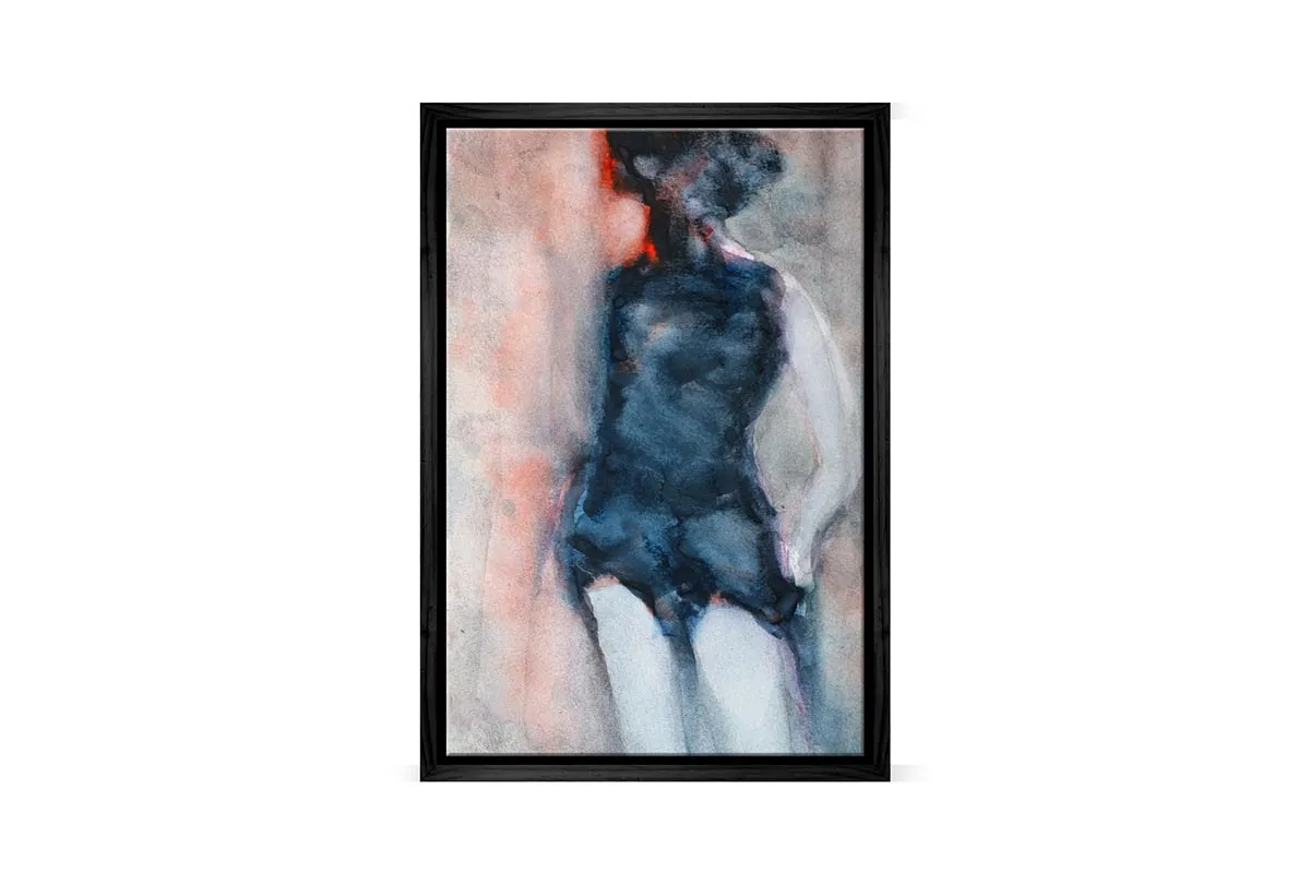 Female Figure Watercolour | Canvas Wall Art Print