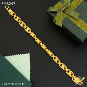 Freemen Butterfly One Line goldne Bracelet For Men - FMB247