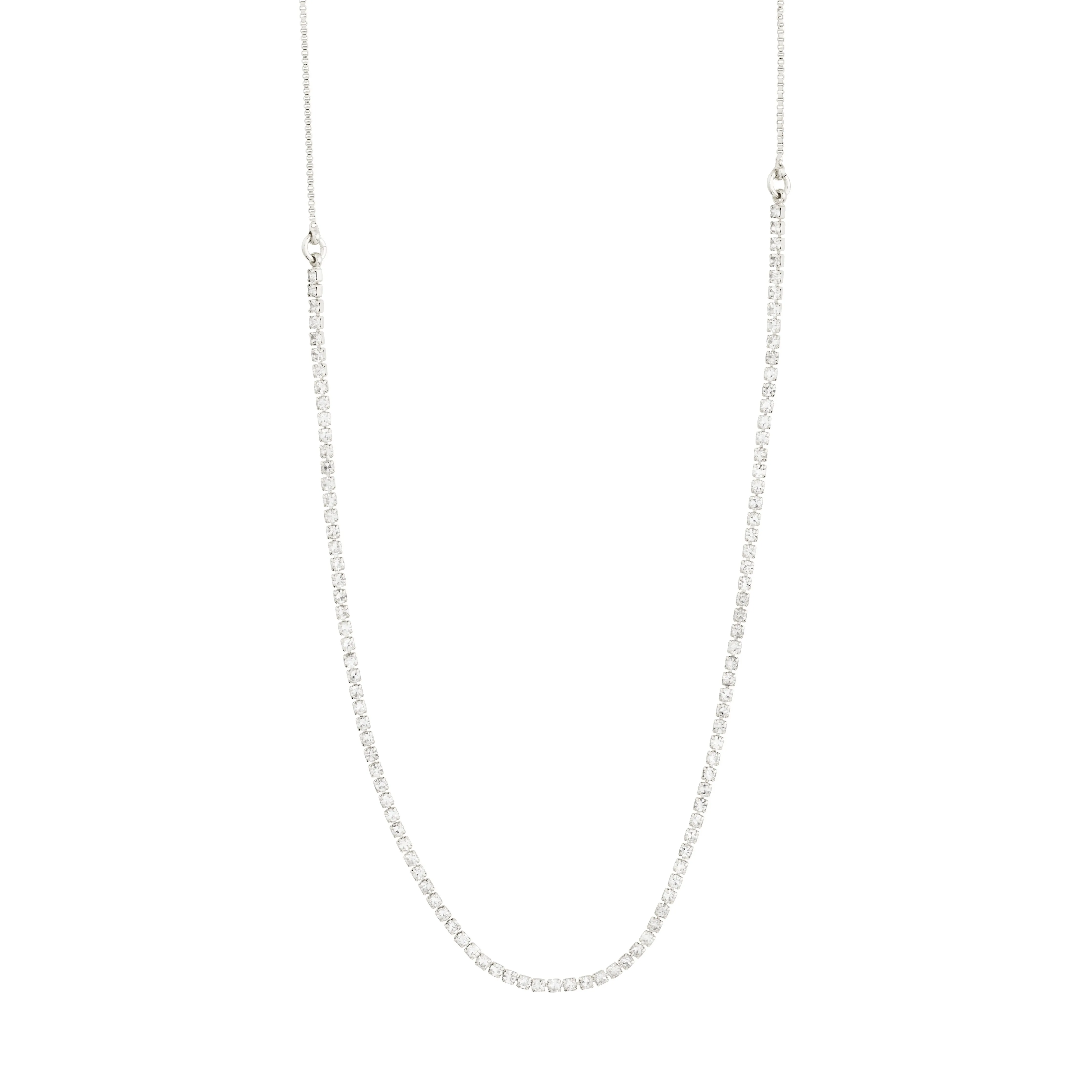 FRIENDS crystal chain necklace silver-plated