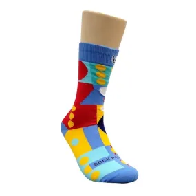 Fun Abstract Geometric Pattern Socks from the Sock Panda (Adult Small -  Shoe Sizes 2-5)