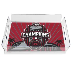 Georgia Bulldogs - Georgia National Champions SoFi Stadium Decorative Serving Tray