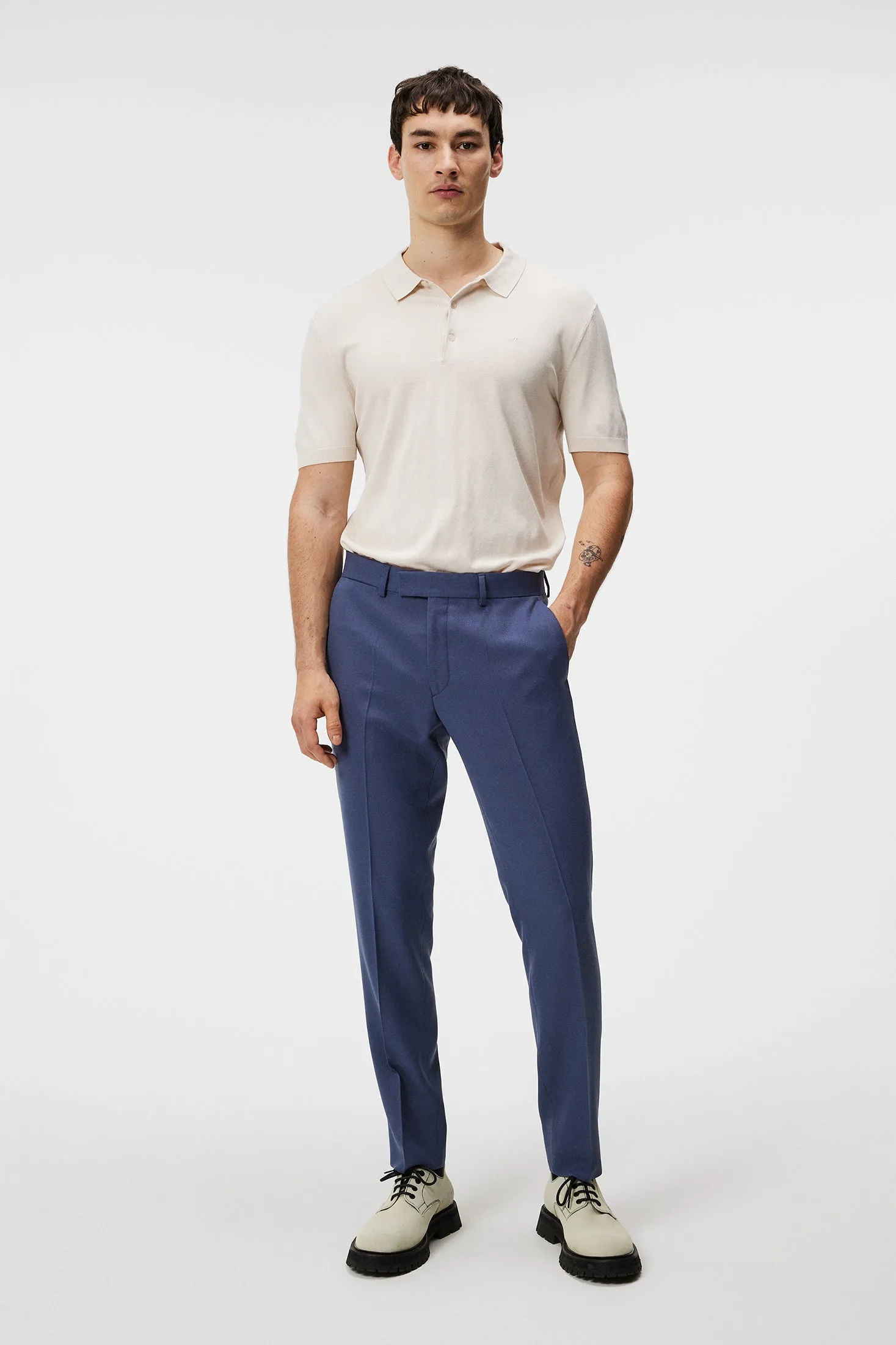 Grant Active Hopsack Pants / Bijou Blue