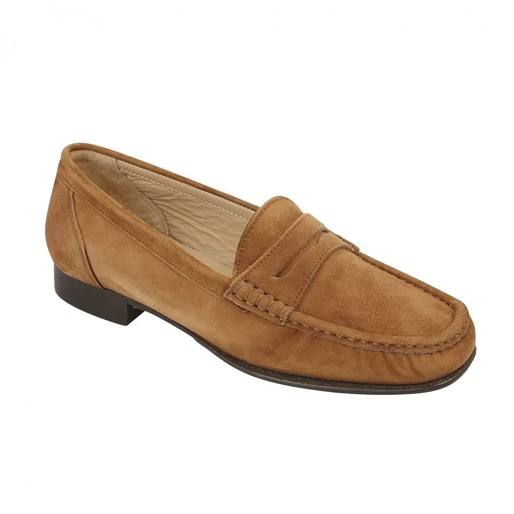 HB 411/2272 Tan Suede Moccasin