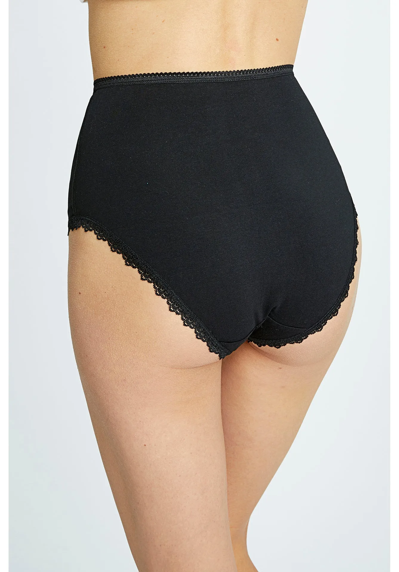 High Waist Brief in Black