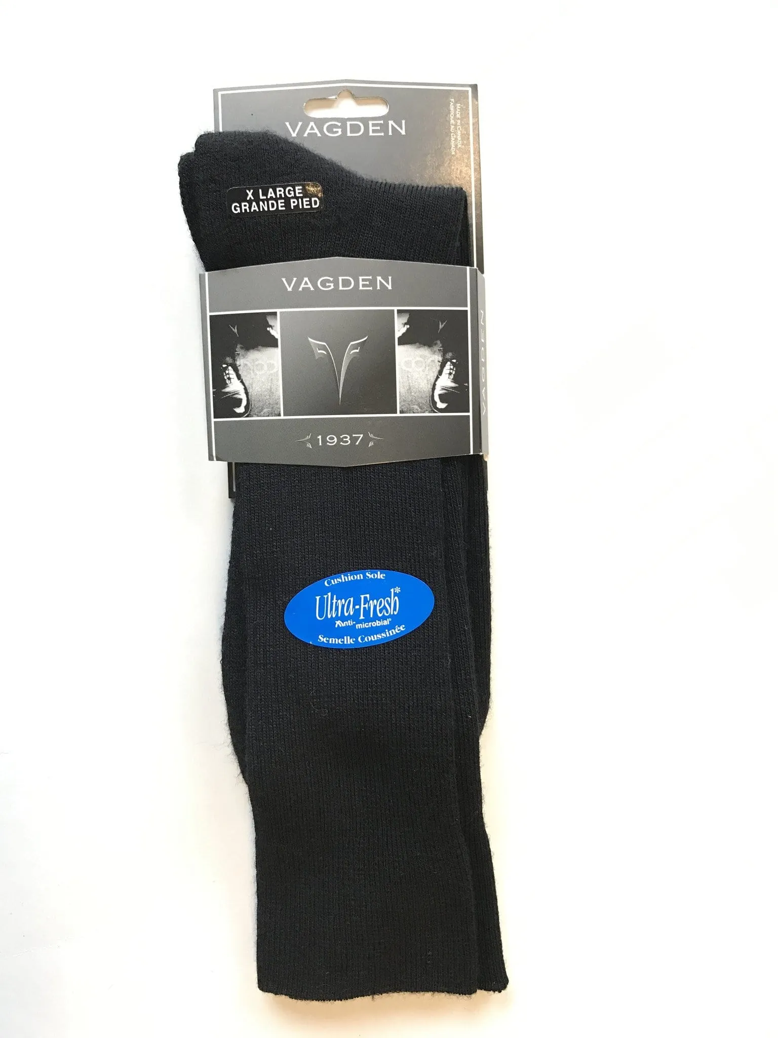 J.B. Field's Made in Canada Merino Wool Cushion Crew Sock - 6381 6383