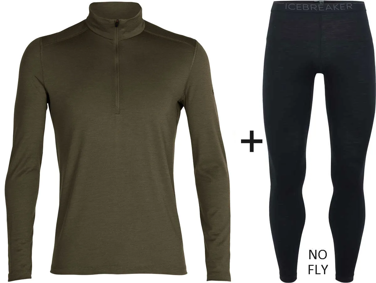 Men's Icebreaker Merino 200 Oasis Crew Base Layer COMBO