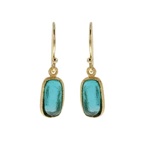 Michael Vincent Michaud Caribbean Turquoise Geo Bubble Earrings