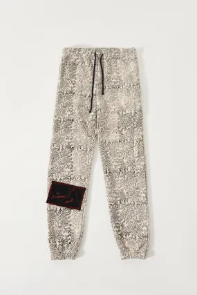 "PARADOX" BLOCK PRINT SWEATPANTS