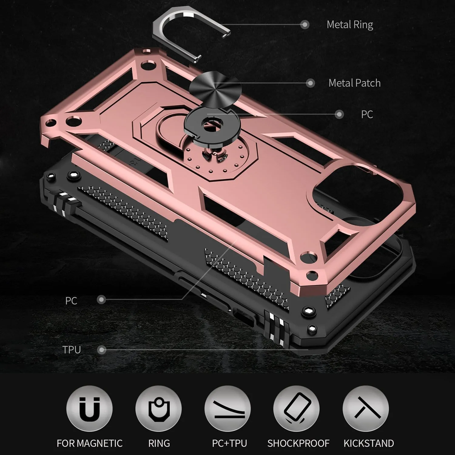 Raider Series Heavy-Duty Belt Clip Case - iPhone 14 & iPhone 13 - CP00132