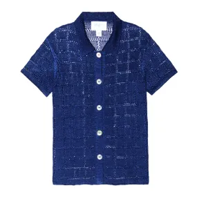 Short Sleeve Patchwork Shirt