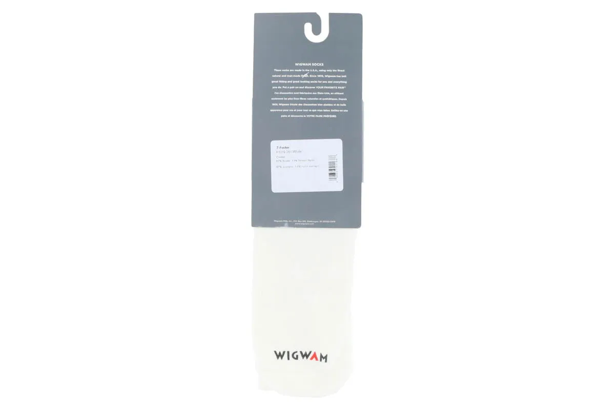 Wigwam 7 Footer Tube Sock White