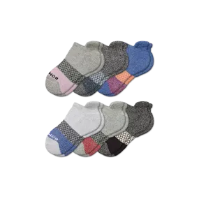 Youth Tri-Block Ankle Sock 6-Pack